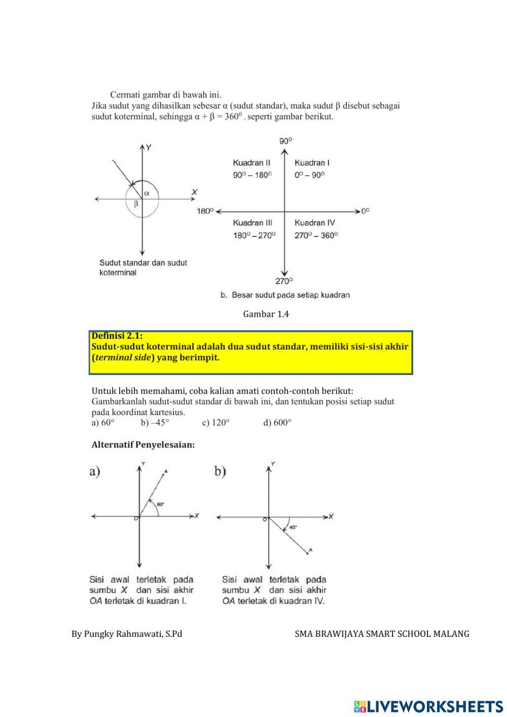 LKPD Ukuran Sudut dan Konsep Sudut