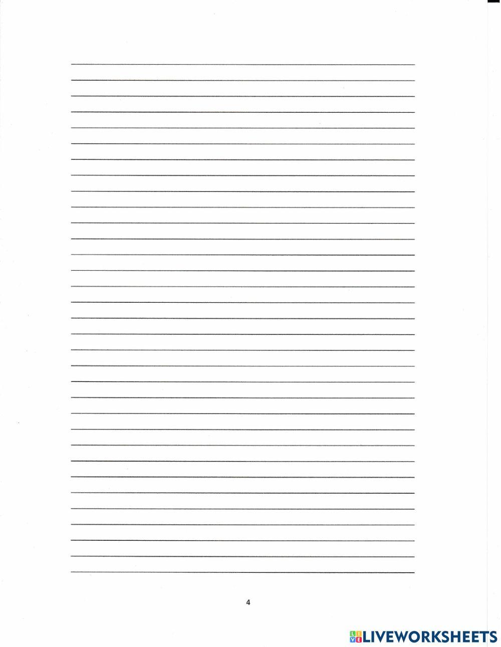 Checkpoint English Form 1 Paper 2