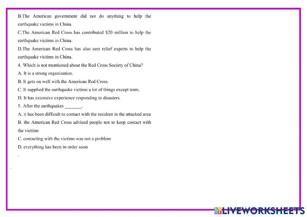 Grade 12-Unit 14-Reading (Q-A)