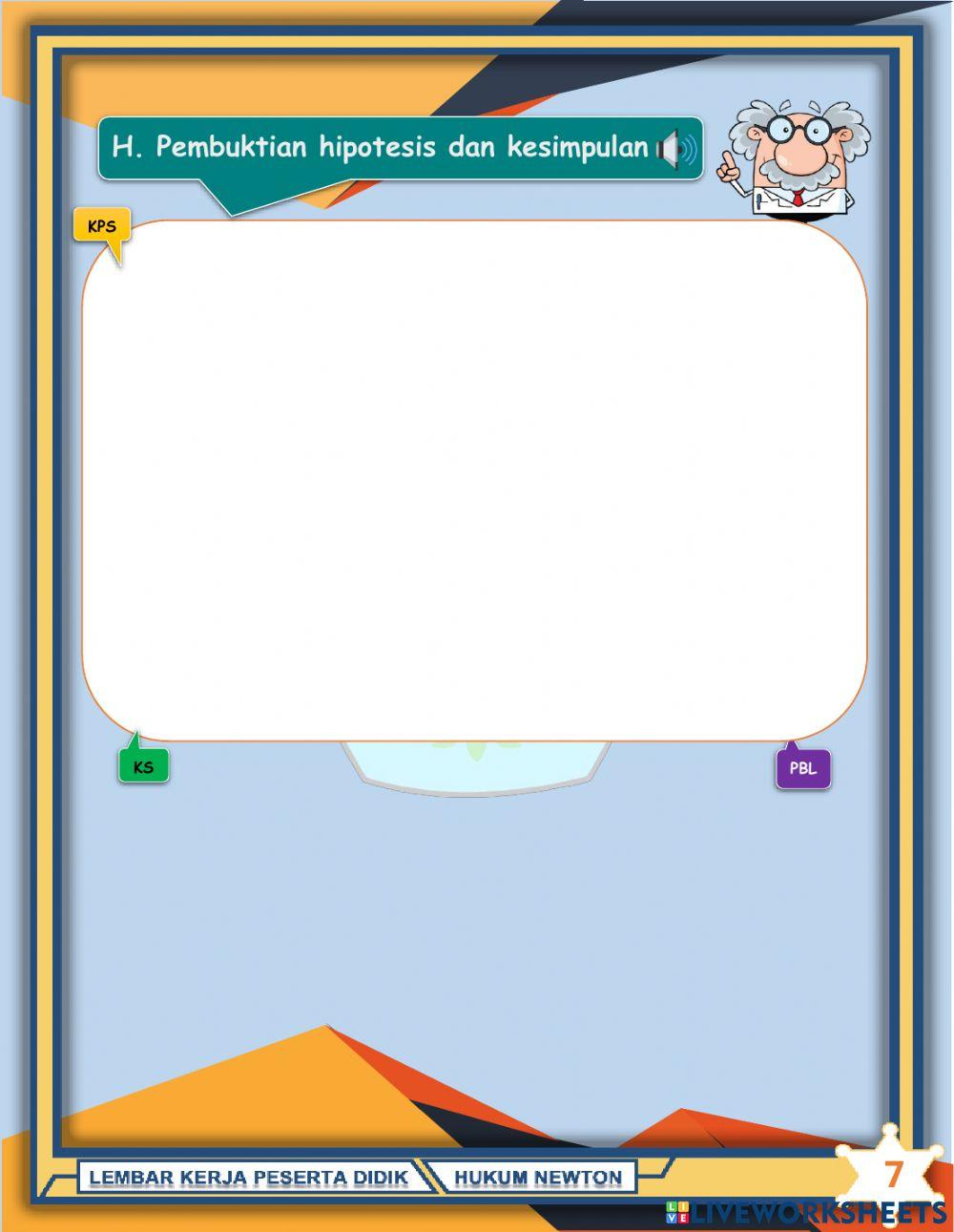 LKPD Hukum 1,2,3 Newton (Bagian 2)