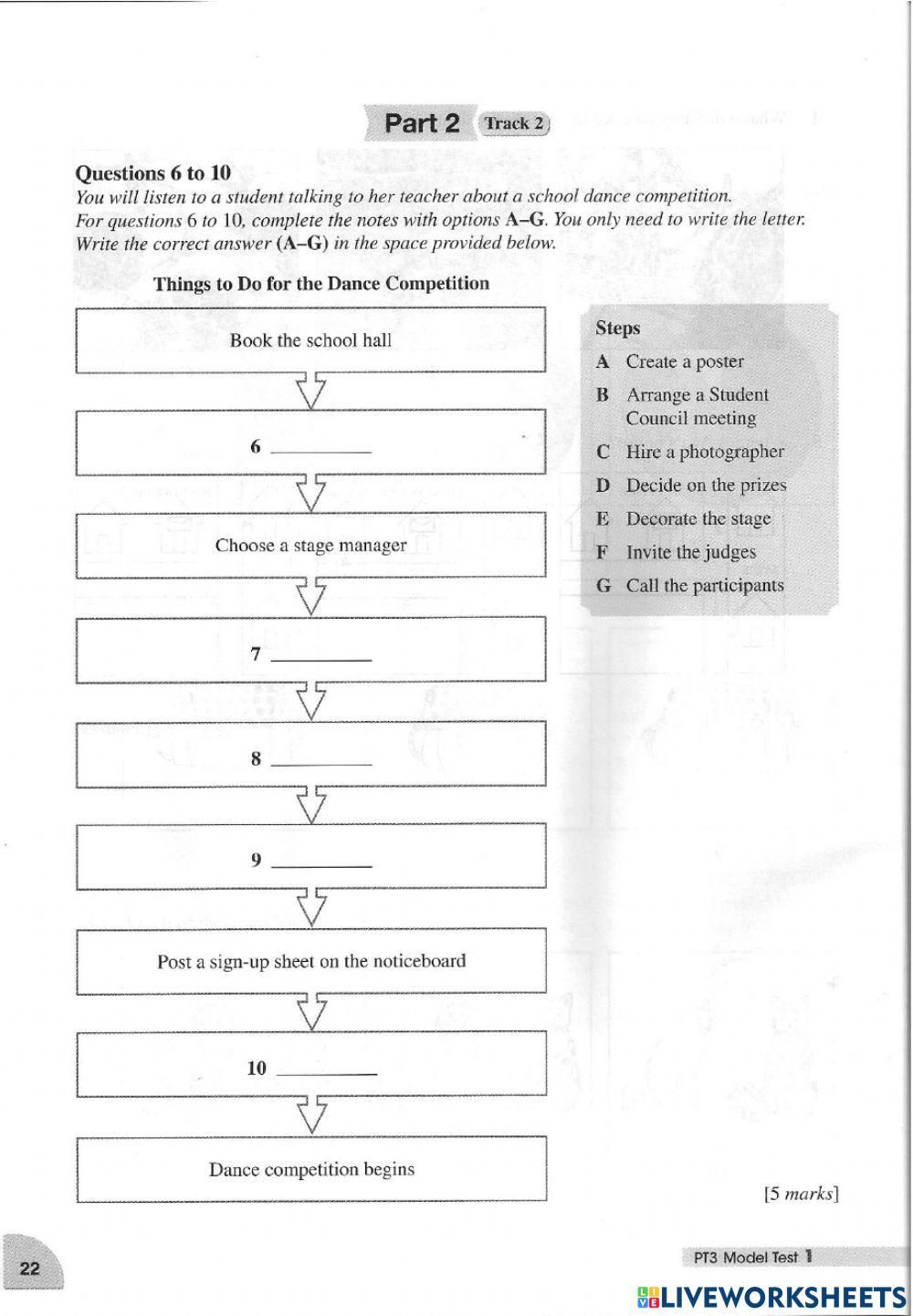 Listening Model Test 1