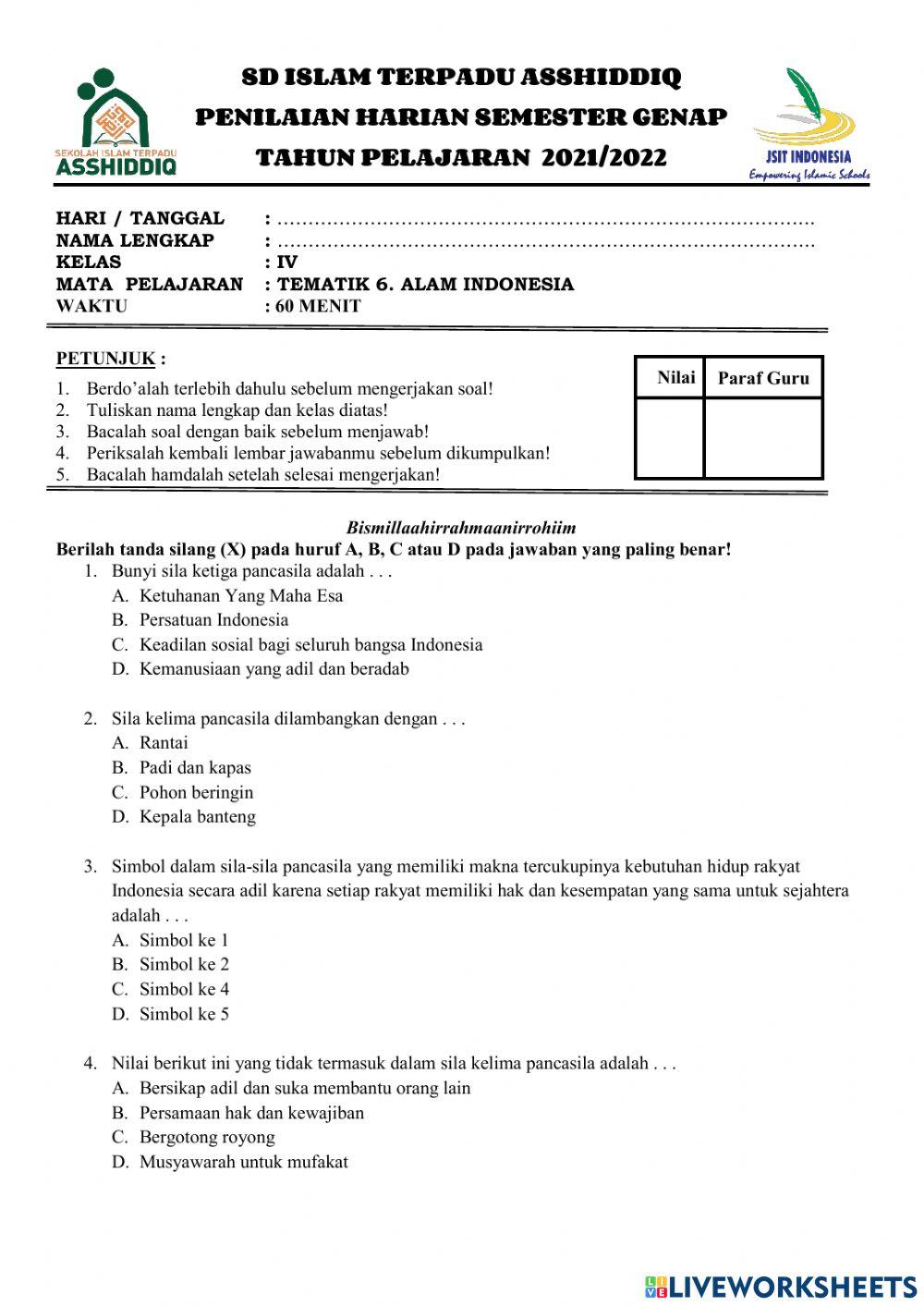 Ph tema 6 alam indonesia