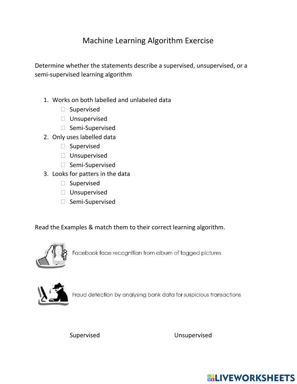 Machine Learning Algorithms 3543510 | Aisha Alfalahi