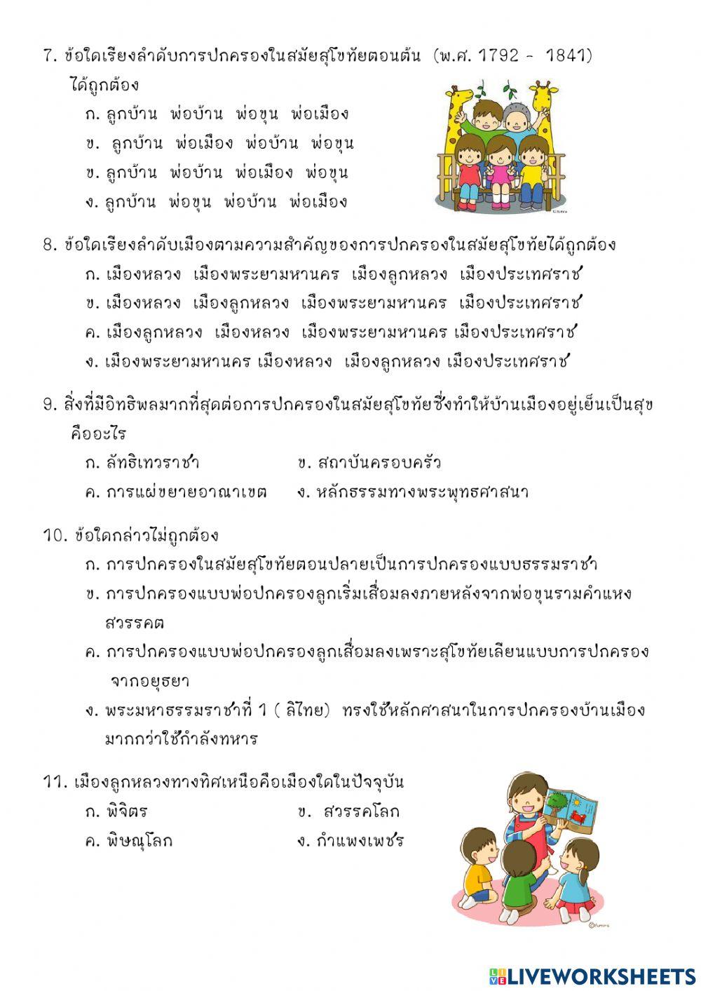 การเมืองการปกครองสมัยสุโขทัย