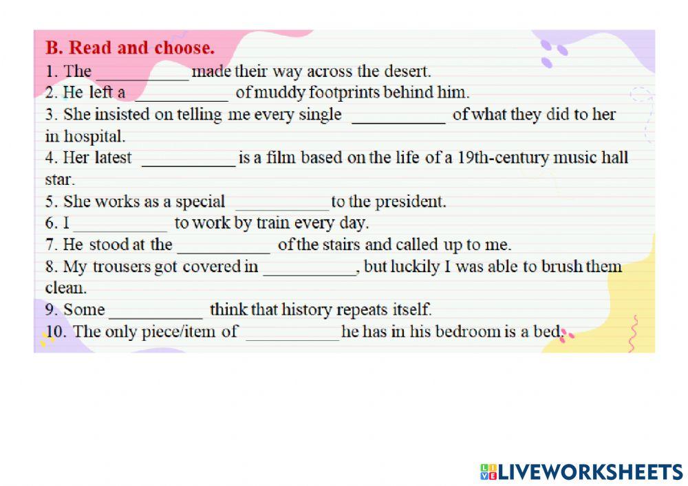 Achievers A1-Reading-Vocabulary-page 64