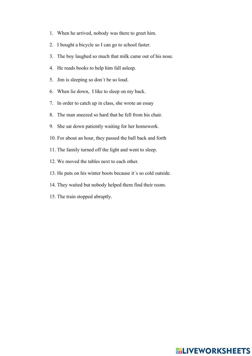 Transitive and Intransitive verbs