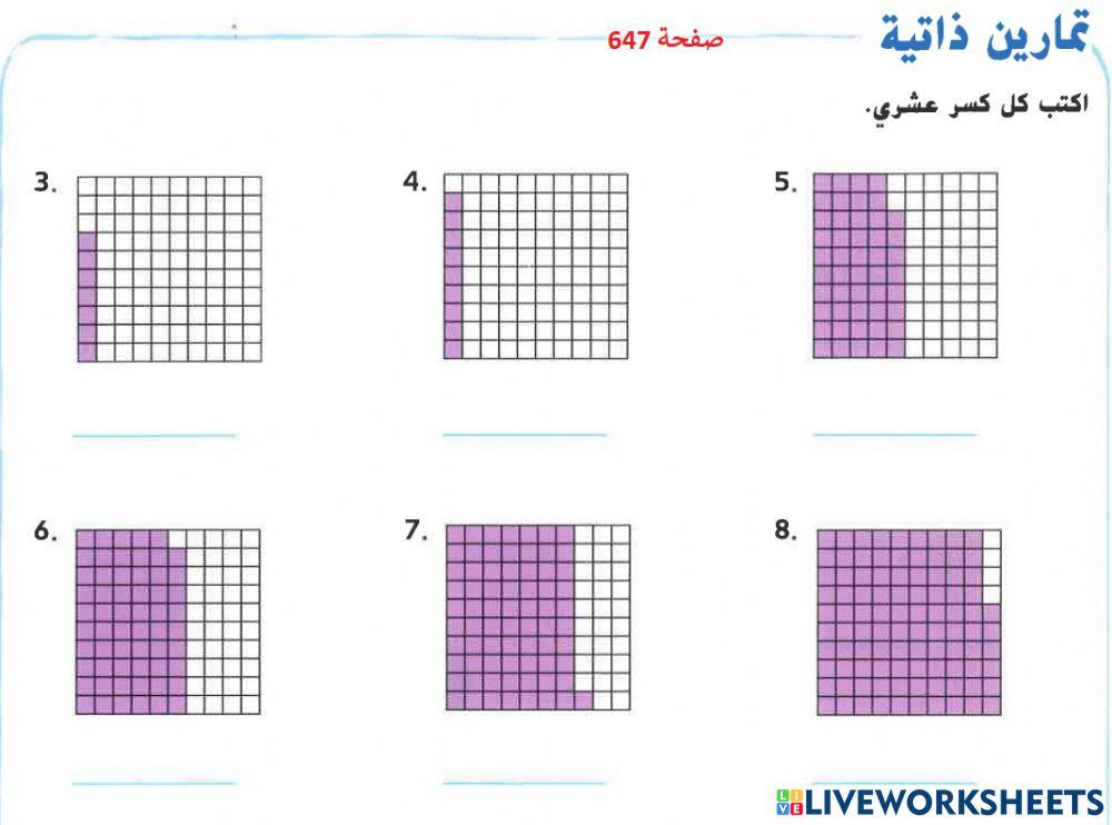 الأجزاء من مئة