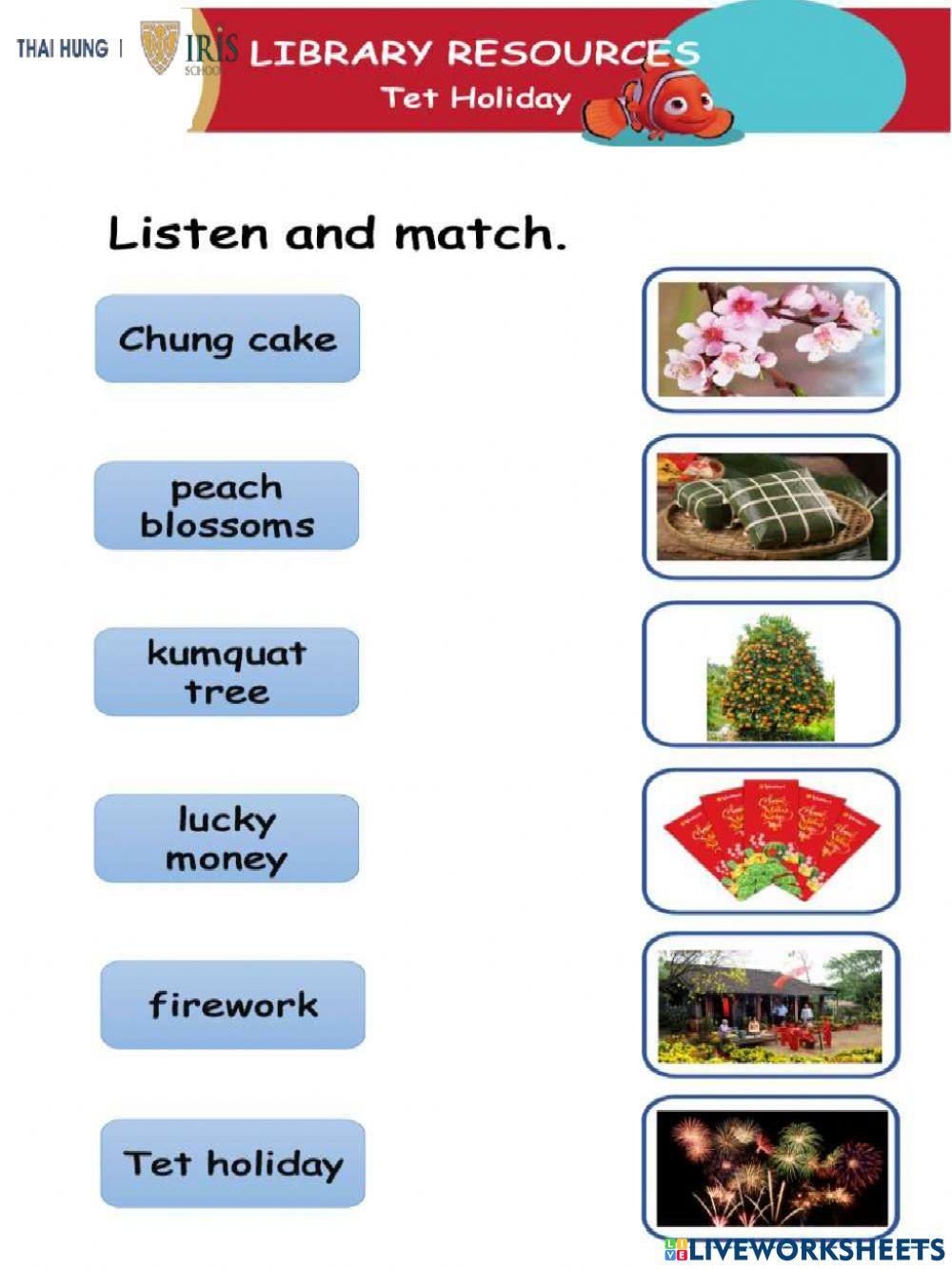 Moon-Worksheet about Tet holiday