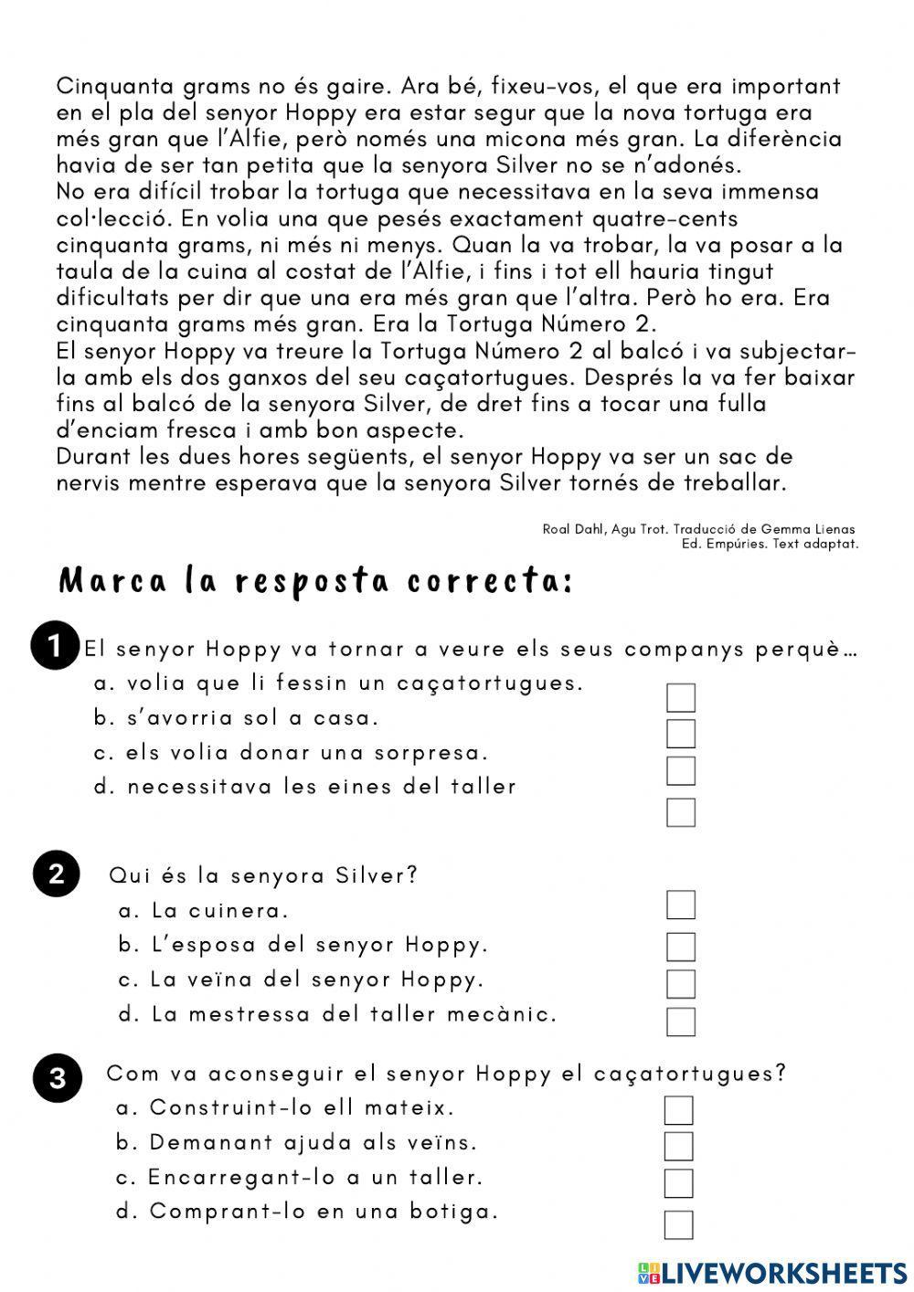 Comprensió 5è competèsncies bàsiques