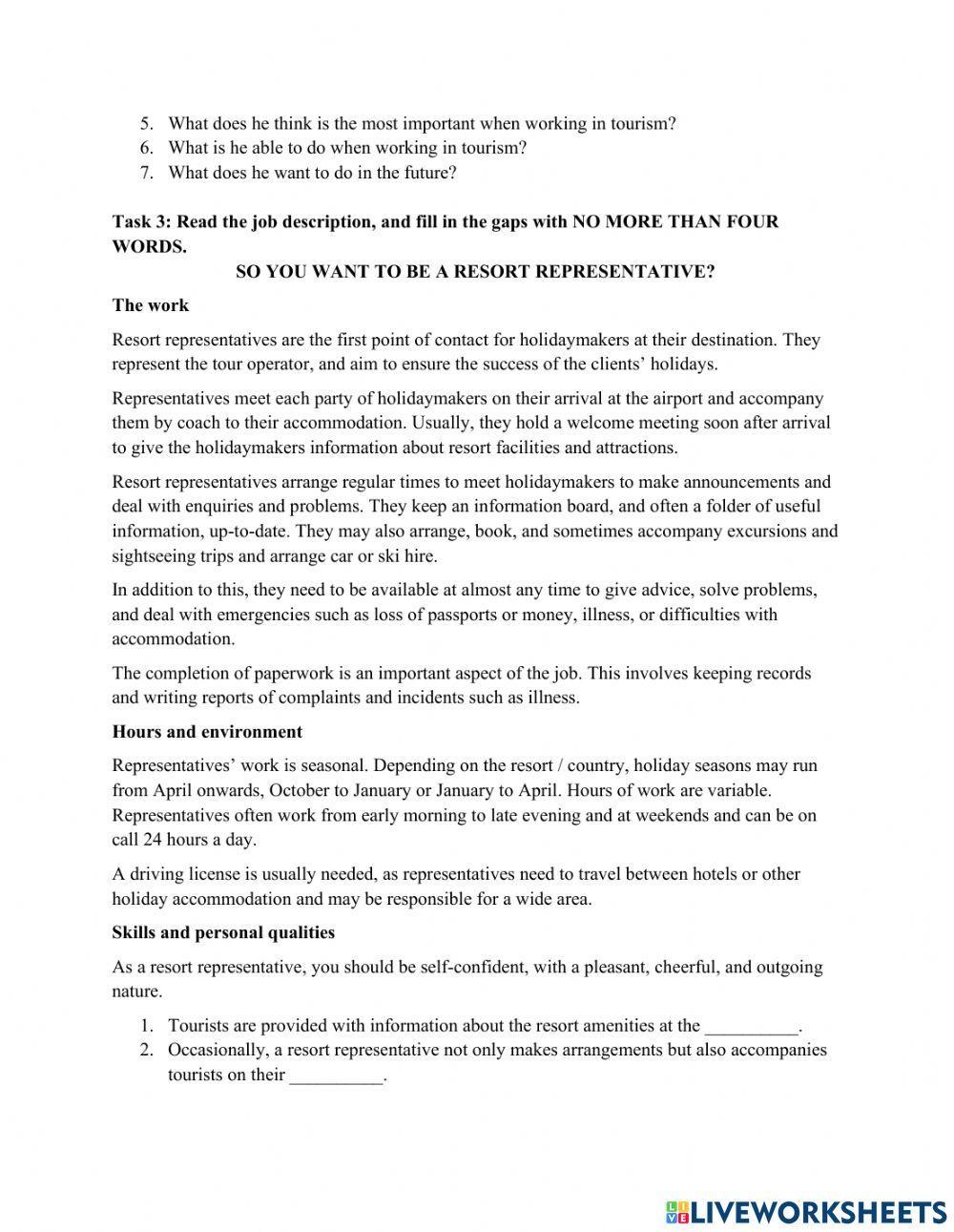 Unit 8 Job Interviews