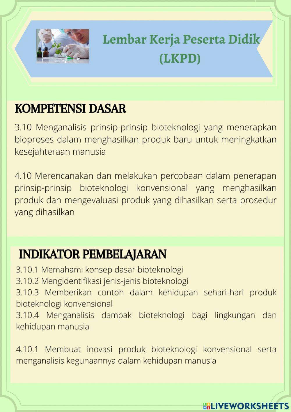 E-LKPD Bioteknologi