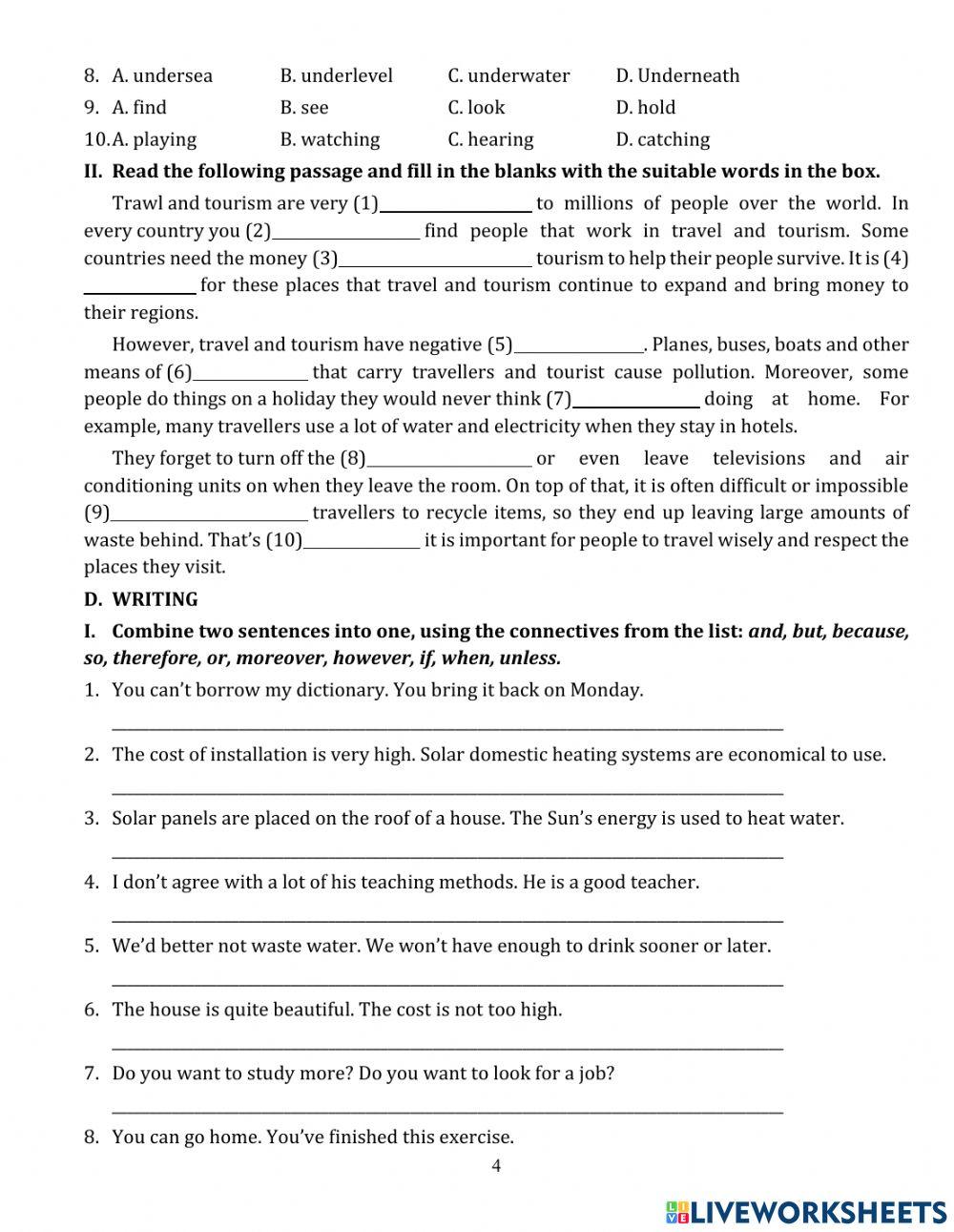 g9-revision-for-second-mid-term-test-unit-8-online-exercise-for