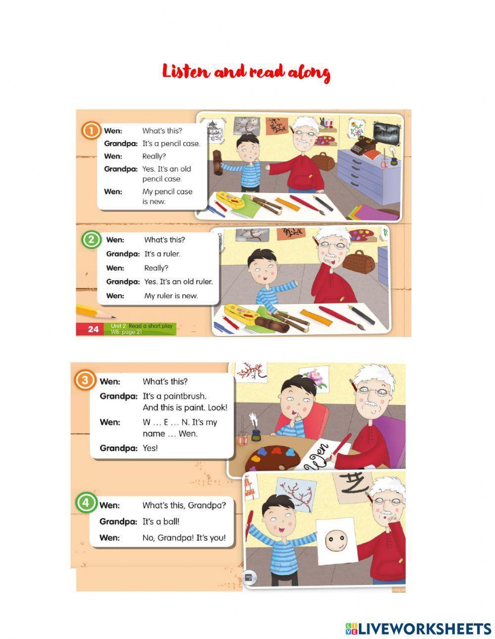 Reading school things Academy 1