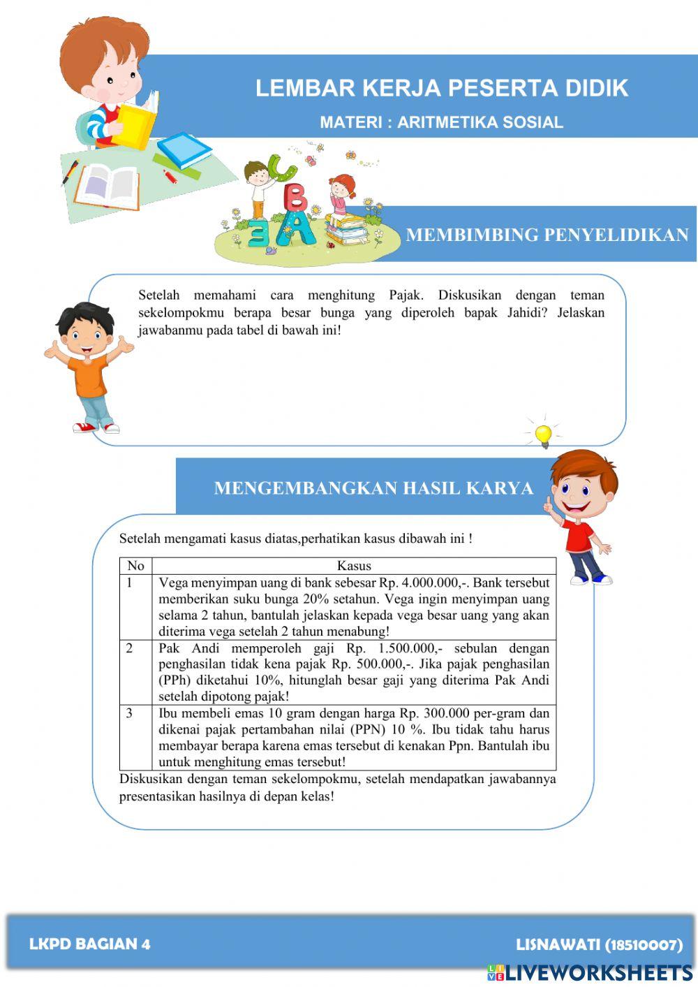 Pajak dan Bunga Tunggal