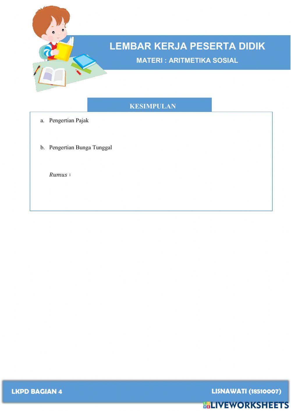 Pajak dan Bunga Tunggal