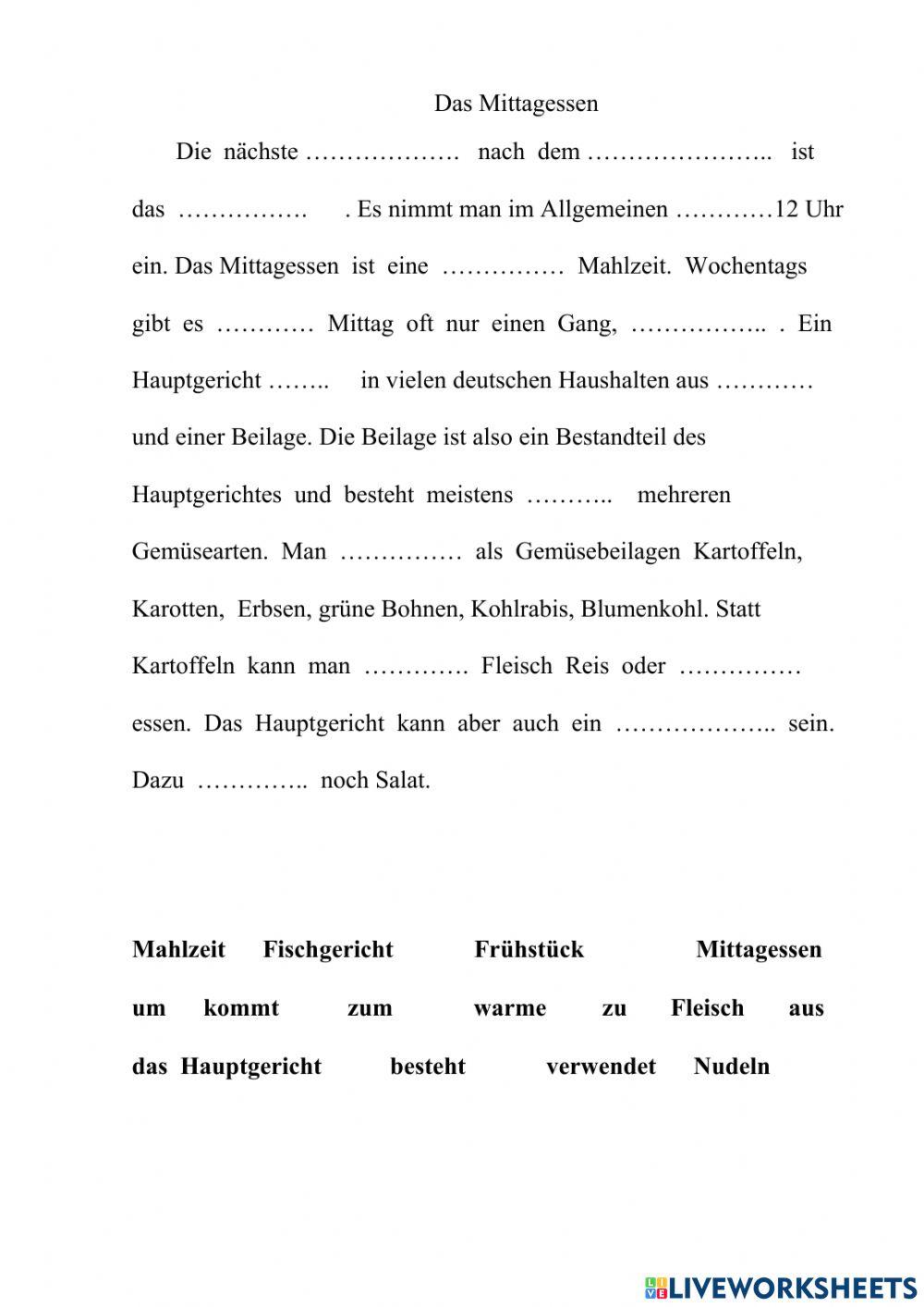 Das Frühstück in Deutschland