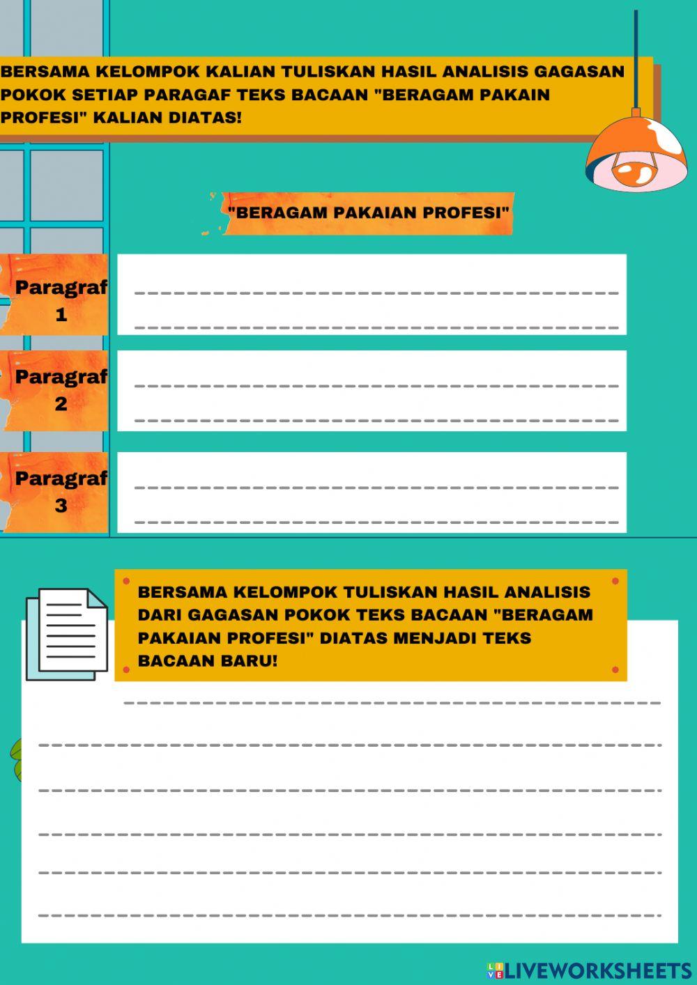 LKPD Bahasa Indonesia Tema 7 Subetema 2 Pembelajaran 6