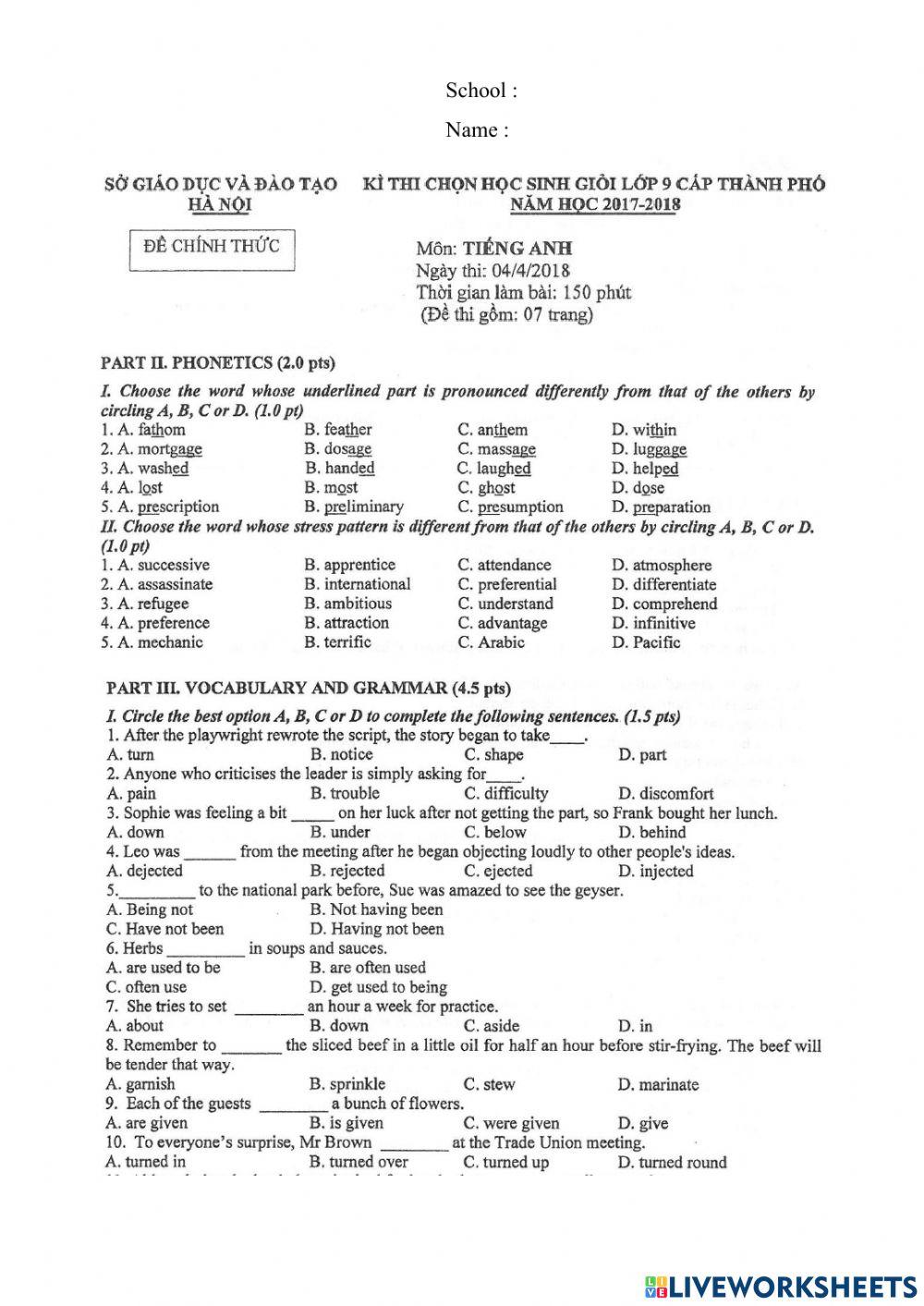 De thi hsg tp hanoi 2017-2018