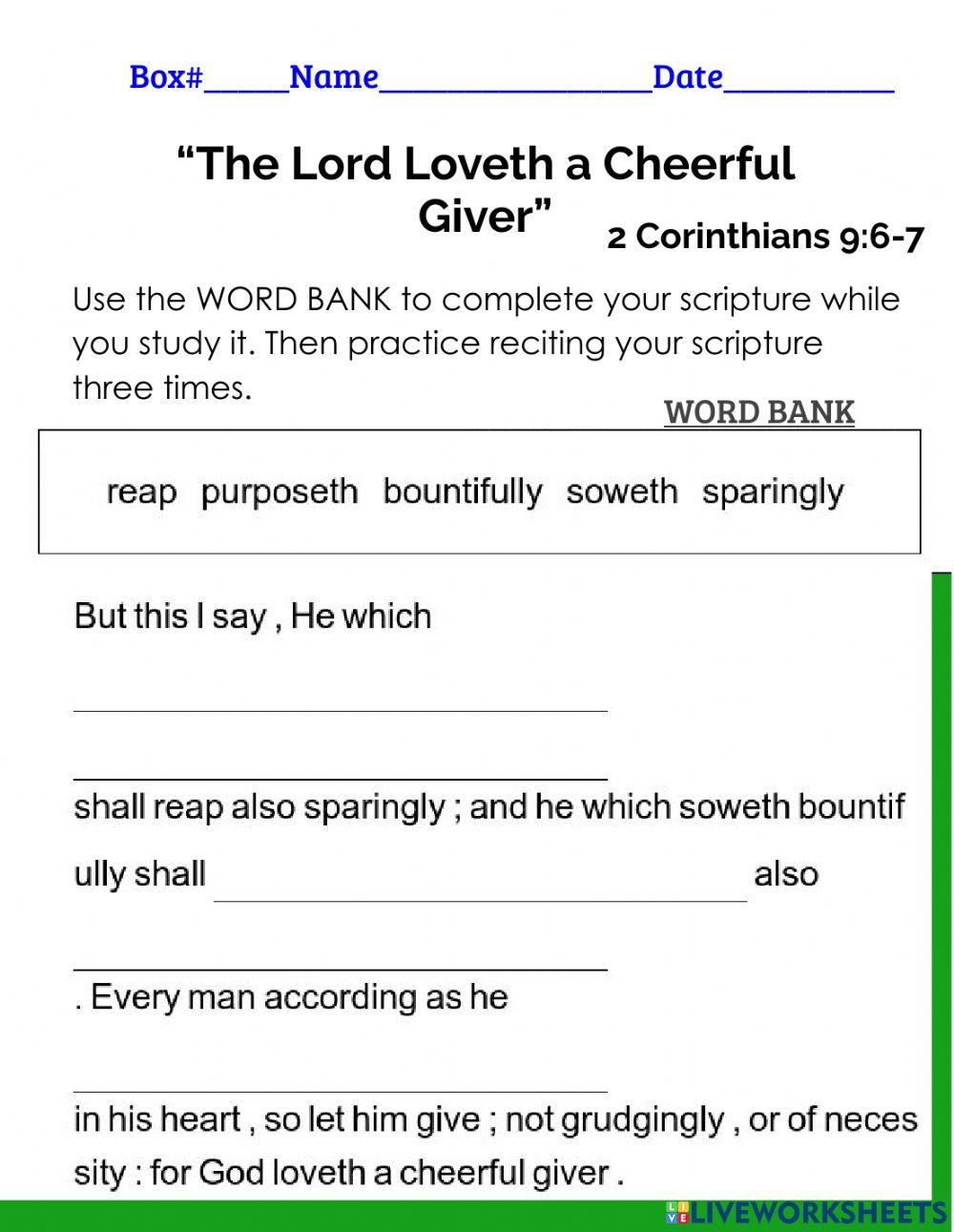 The Lord Loveth Part 1