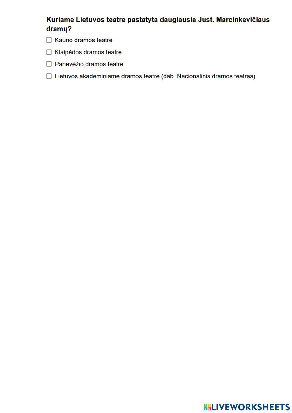 J. Marcinkevičius drama -Mažvydas-