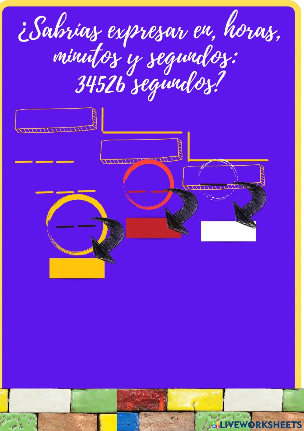 Horas, minutos y segundos