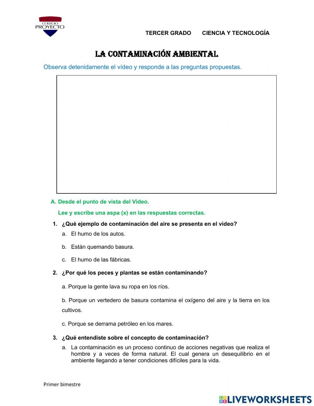 Contaminación ambiental