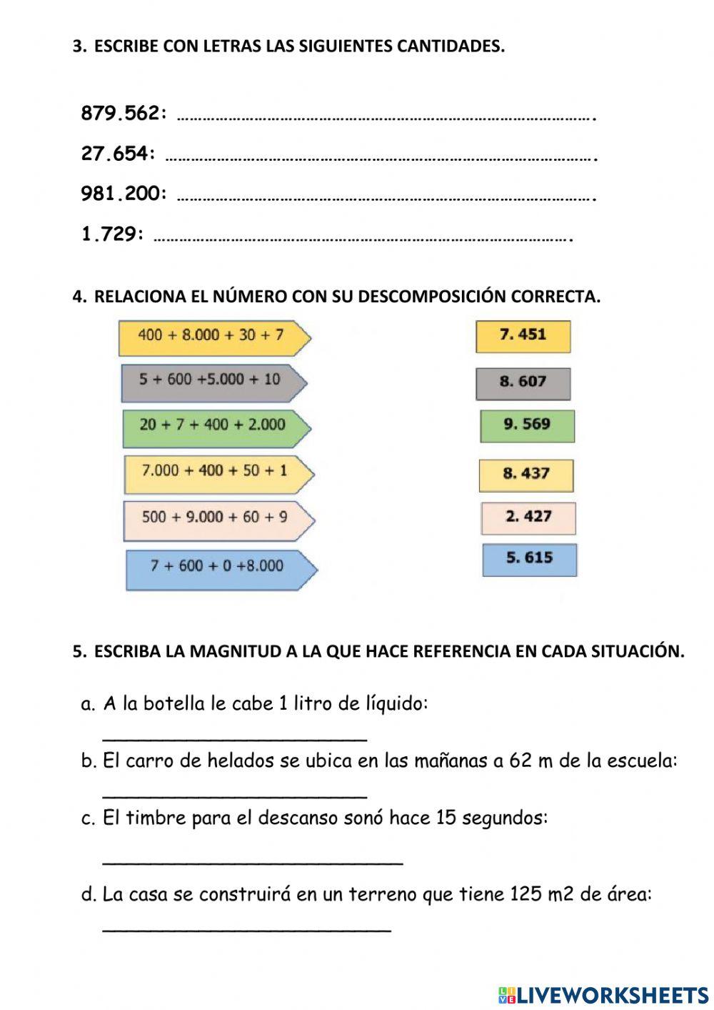 Examen final matemáticas
