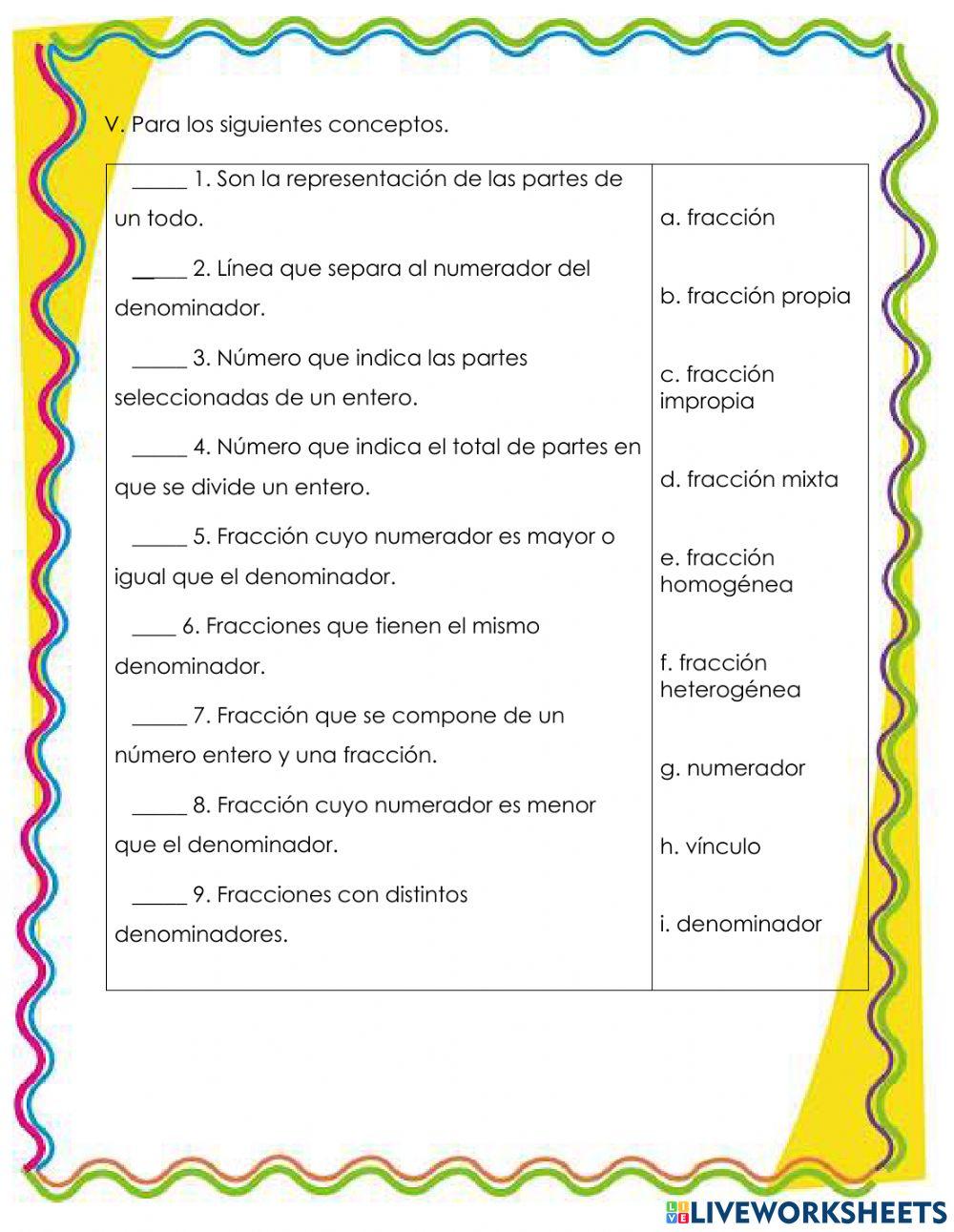 Tema: Las fracciones