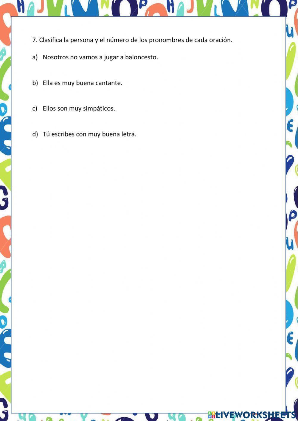 Repaso tema 4 lengua