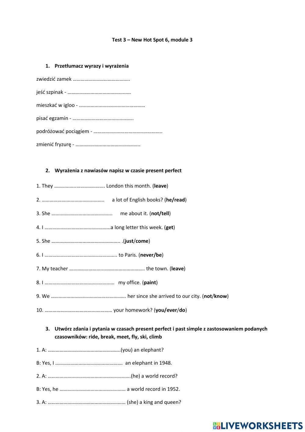 New hot spot 3 module 3