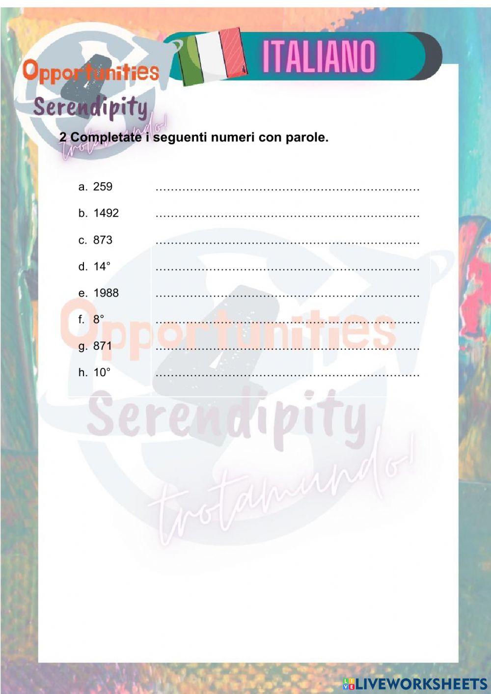 Progetto Italiano tarea 9