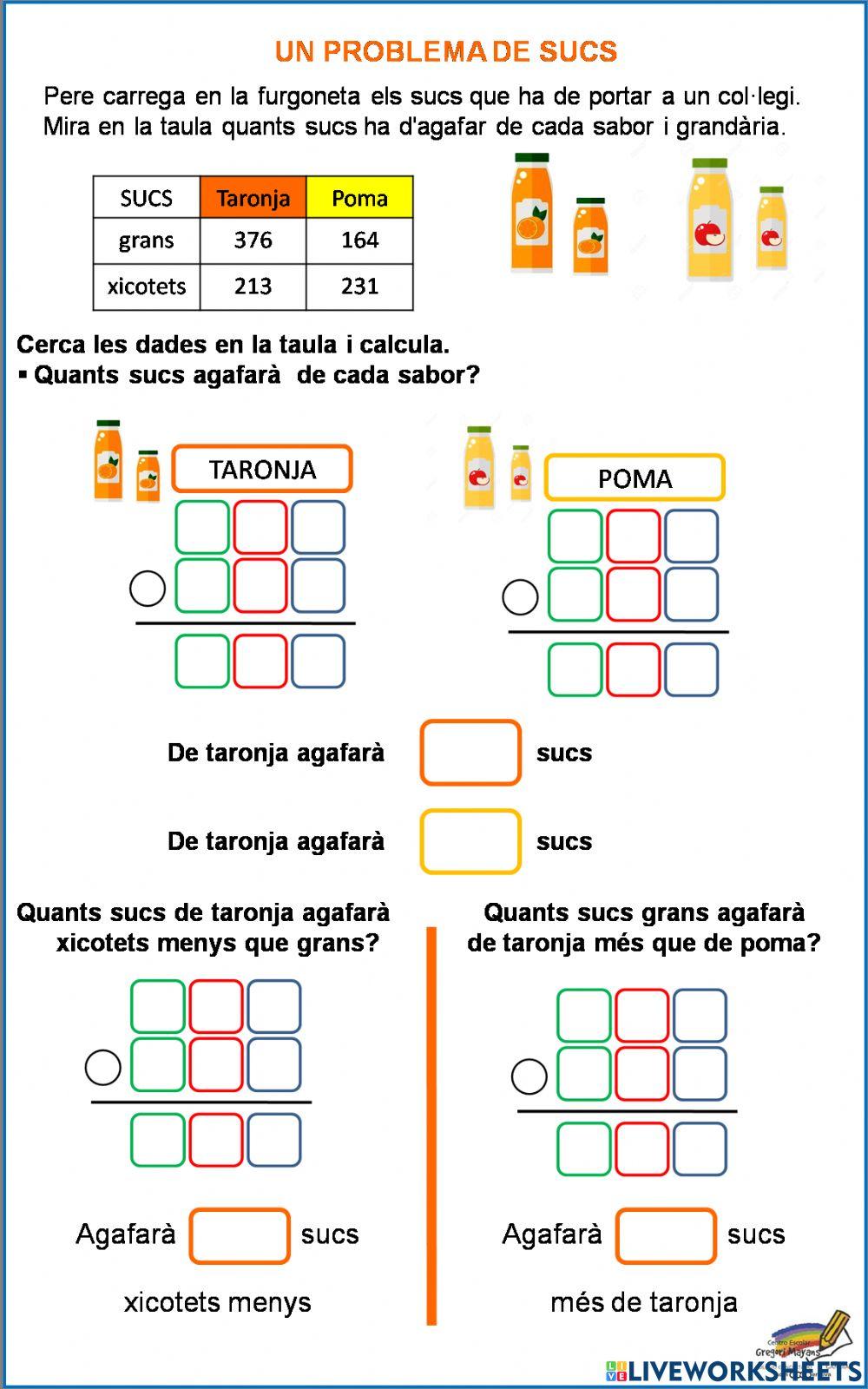 Un problema de sucs Un problema de sucs
