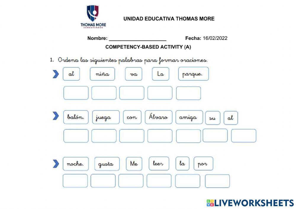 Comptency-based Activity A