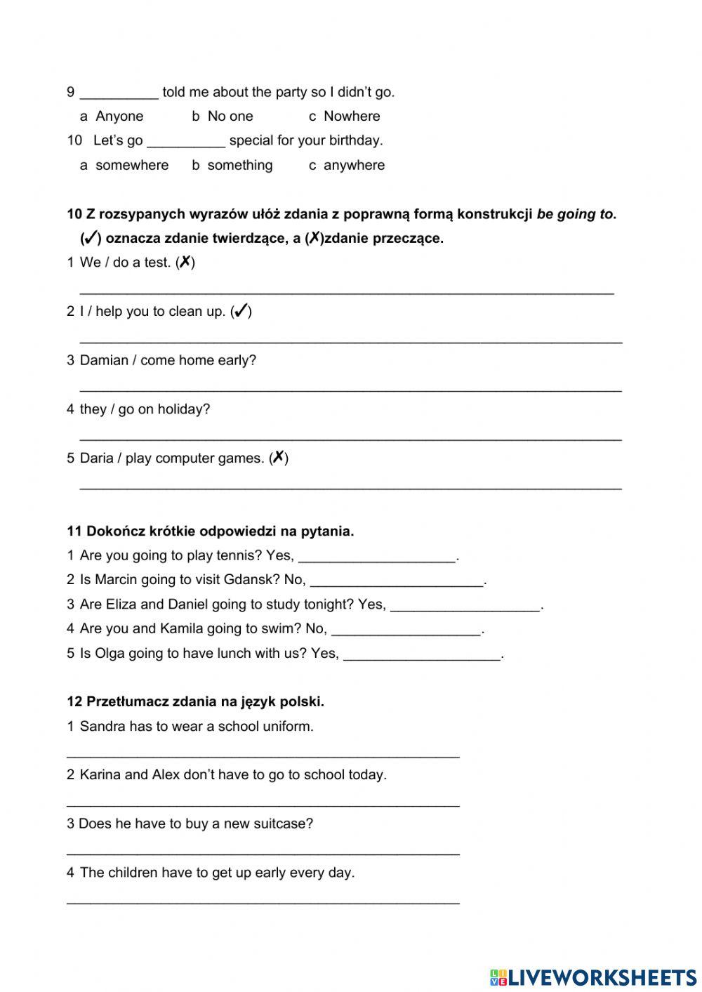 Team Up Plus Klasa 6 Testy Team Up Plus 6 END OF TERM TEST (units 1-4) online exercise for | Live