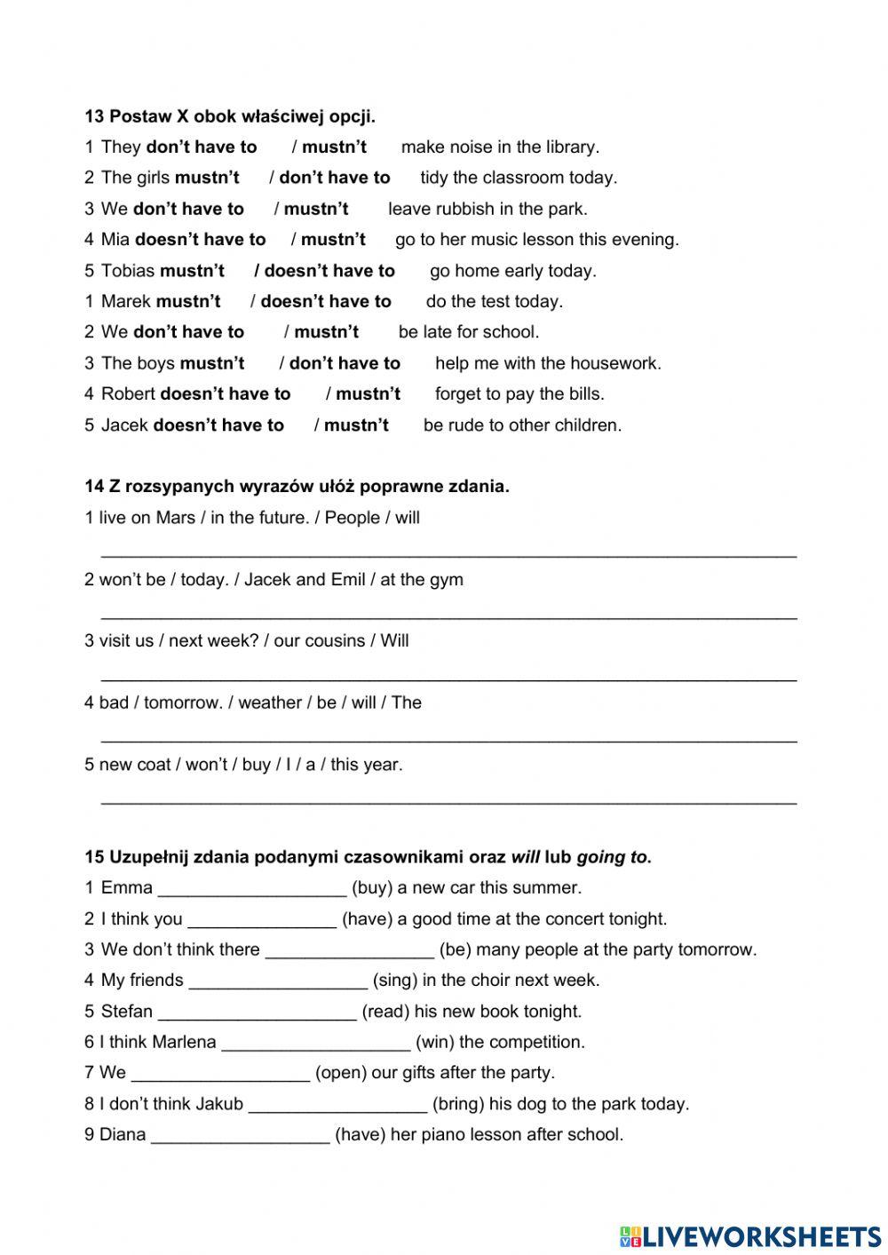Team Up Plus Klasa 6 Pdf Team Up Plus 6 END OF TERM TEST (units 1-4) online exercise for | Live