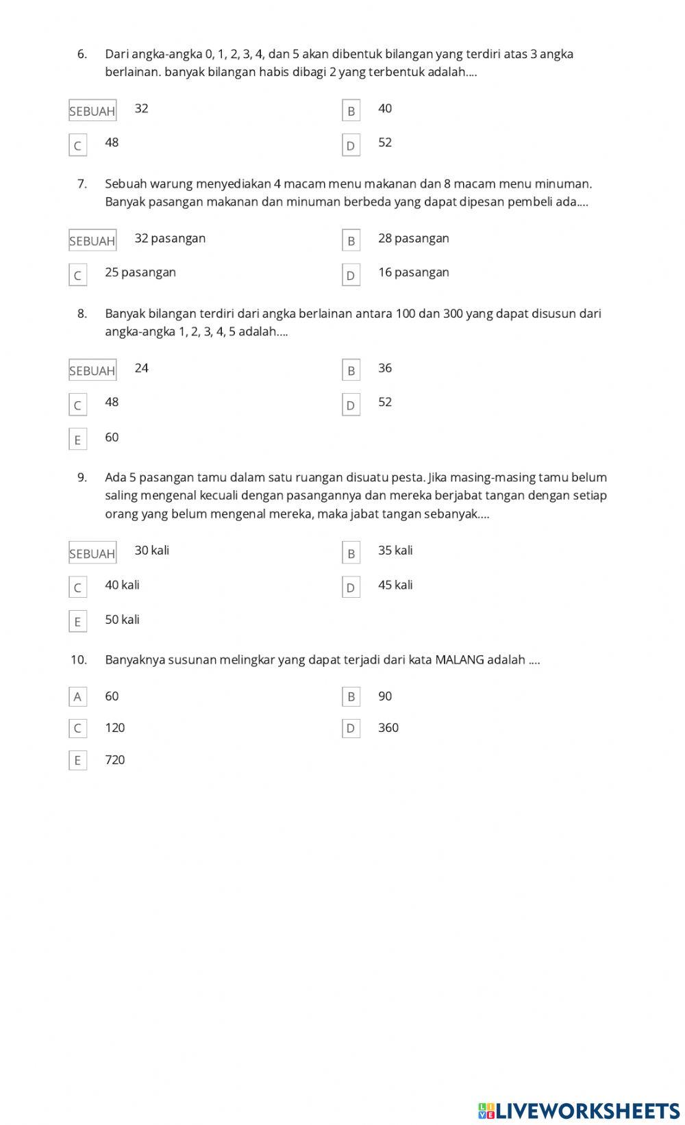 Ulangan aturan pencacahan