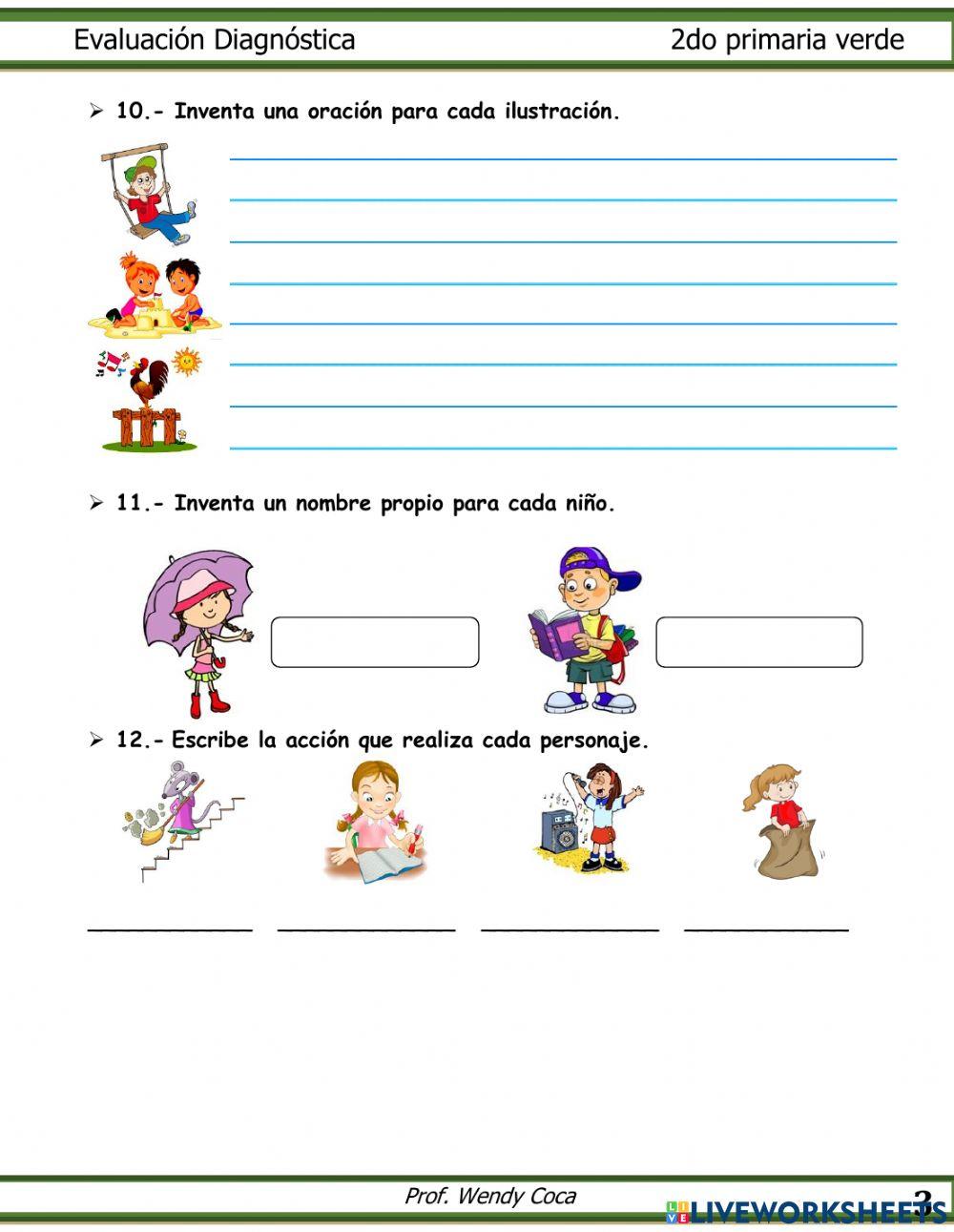 Diagnóstico 2do primaria