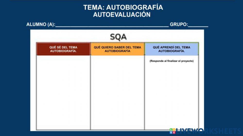 Autoevaluacion autobiografía