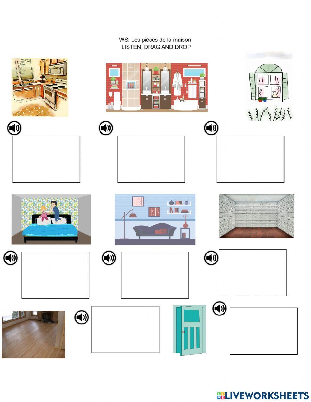 Les pièces de la maison