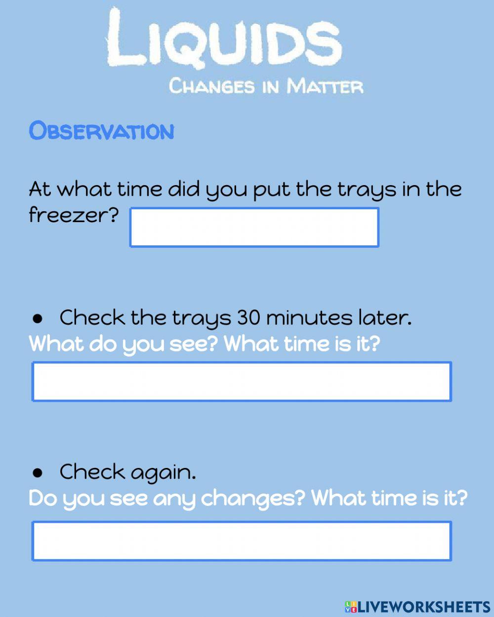 States of Mater - Liquids