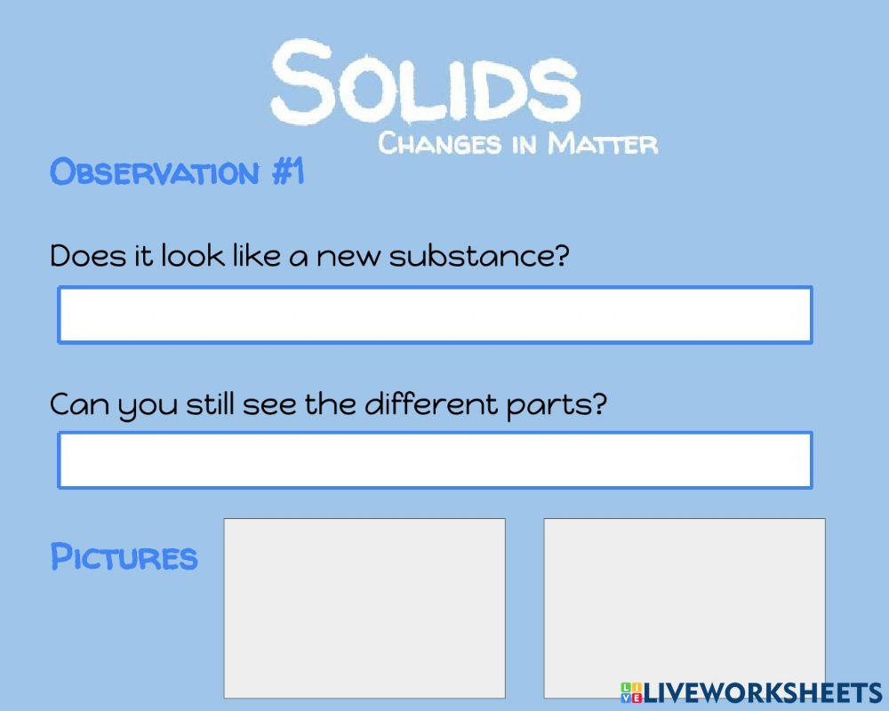 States of Matter - Solids