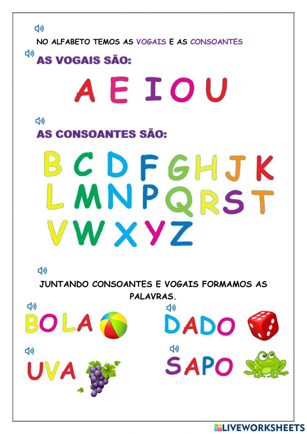 Atividade interativa educação infantil