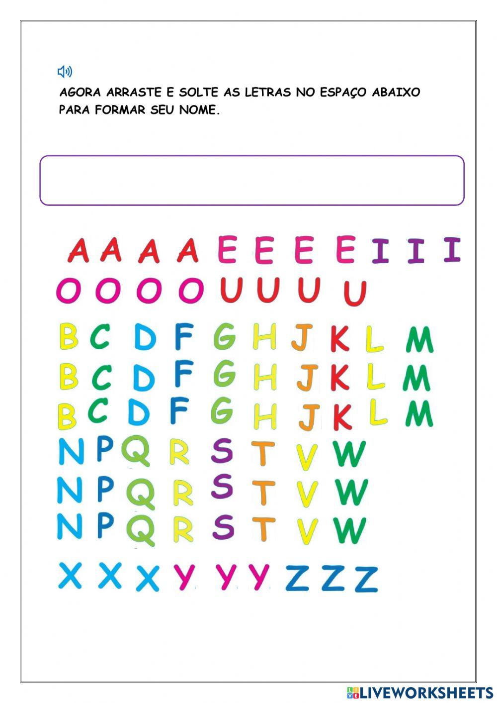 Atividade interativa educação infantil