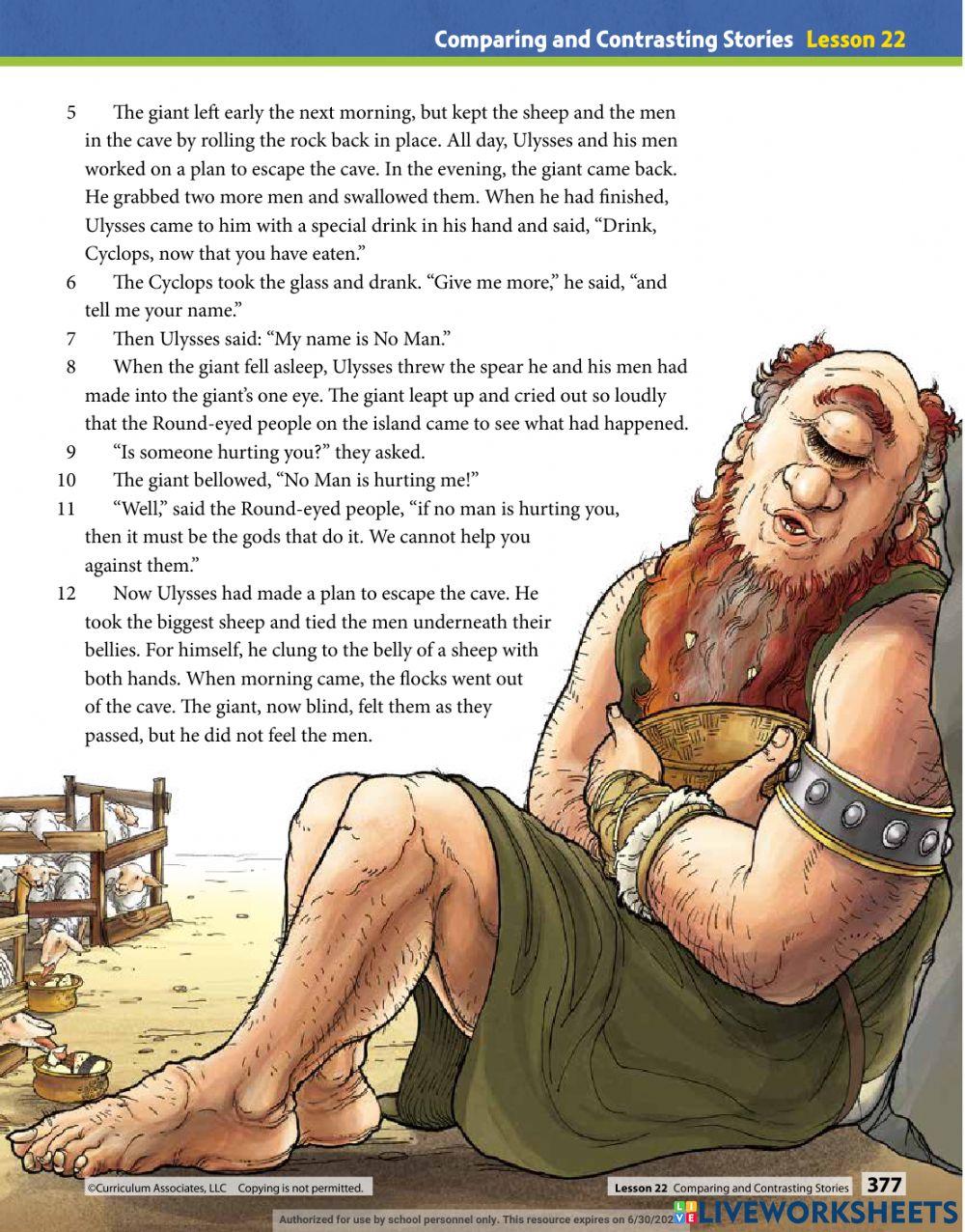 Compare and Contrast Two Epics Part 3