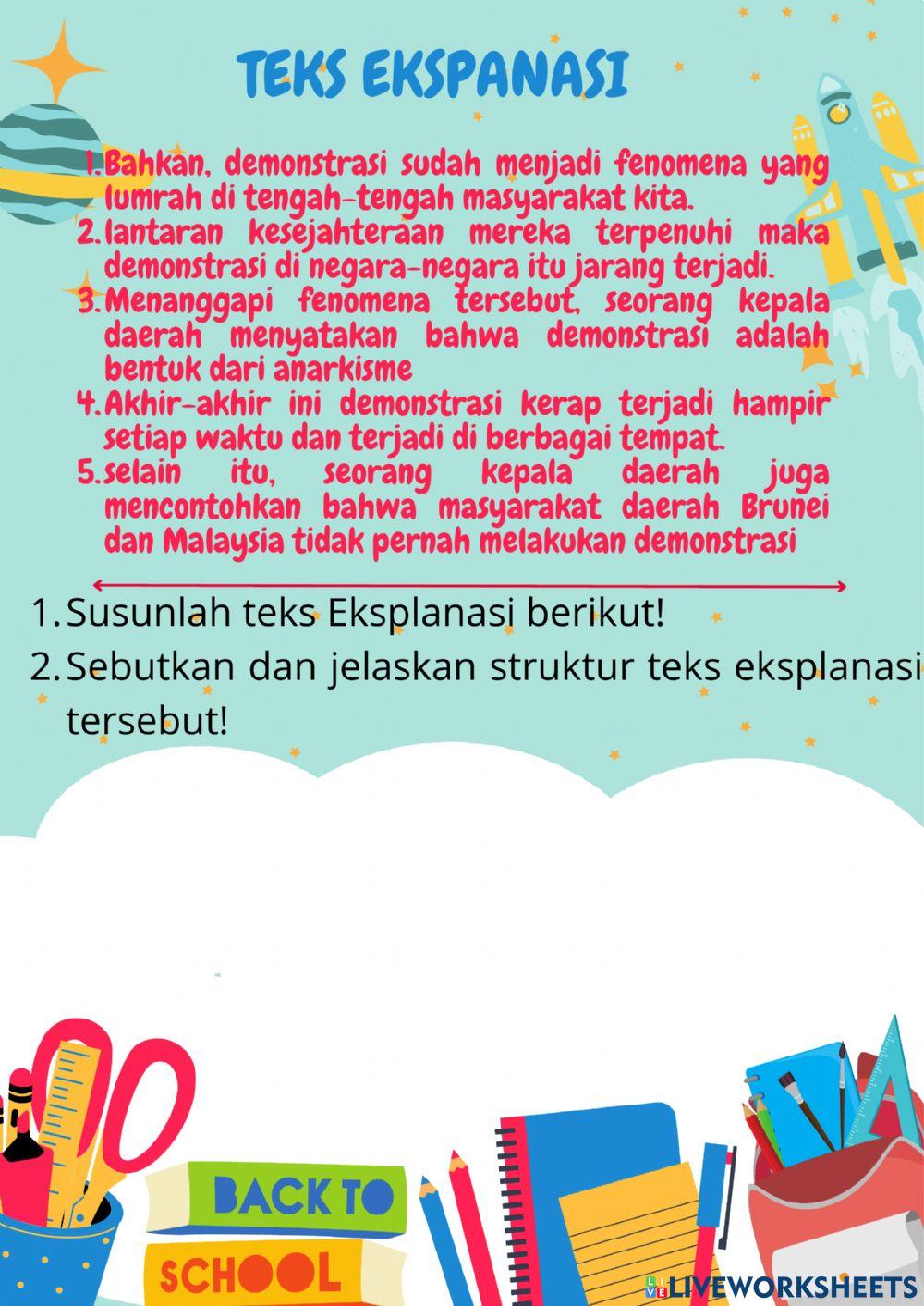 Struktur Teks Eksplanasi