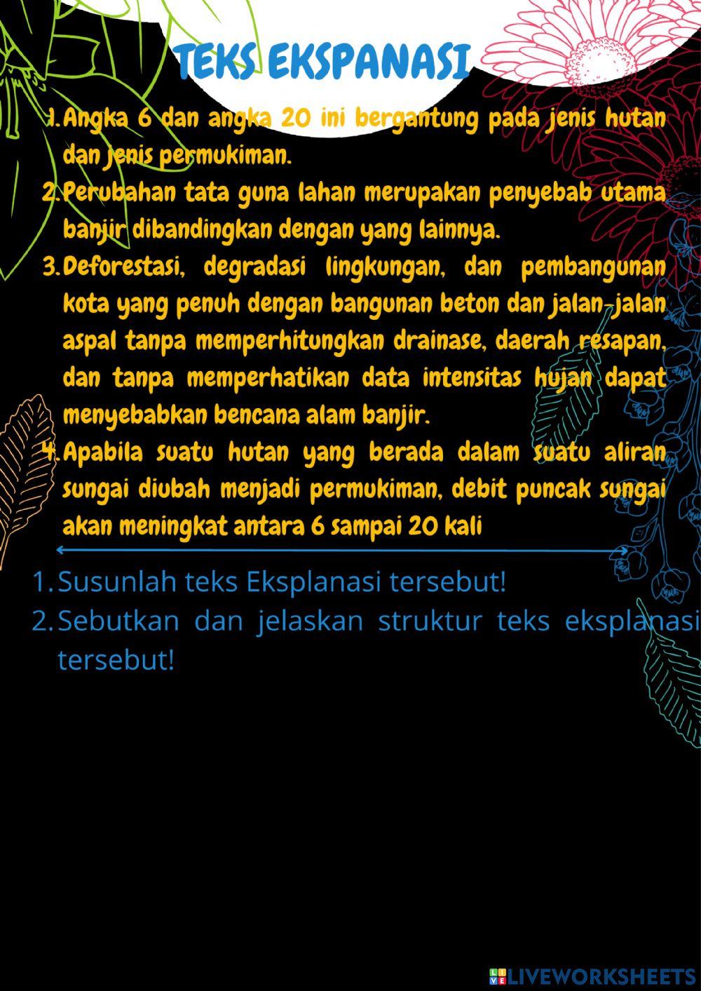 Struktur Teks Eksplanasi