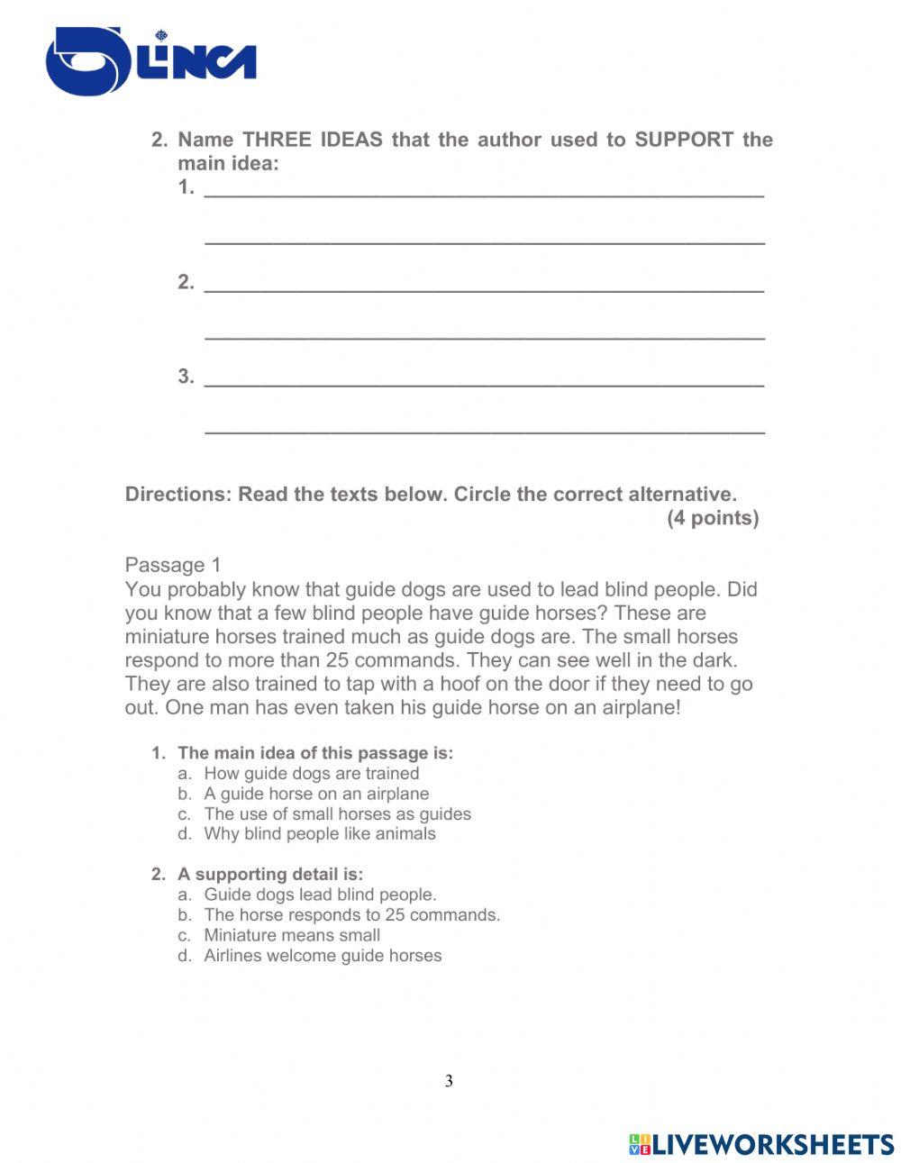 5th grade second period reading comprehension 6830067