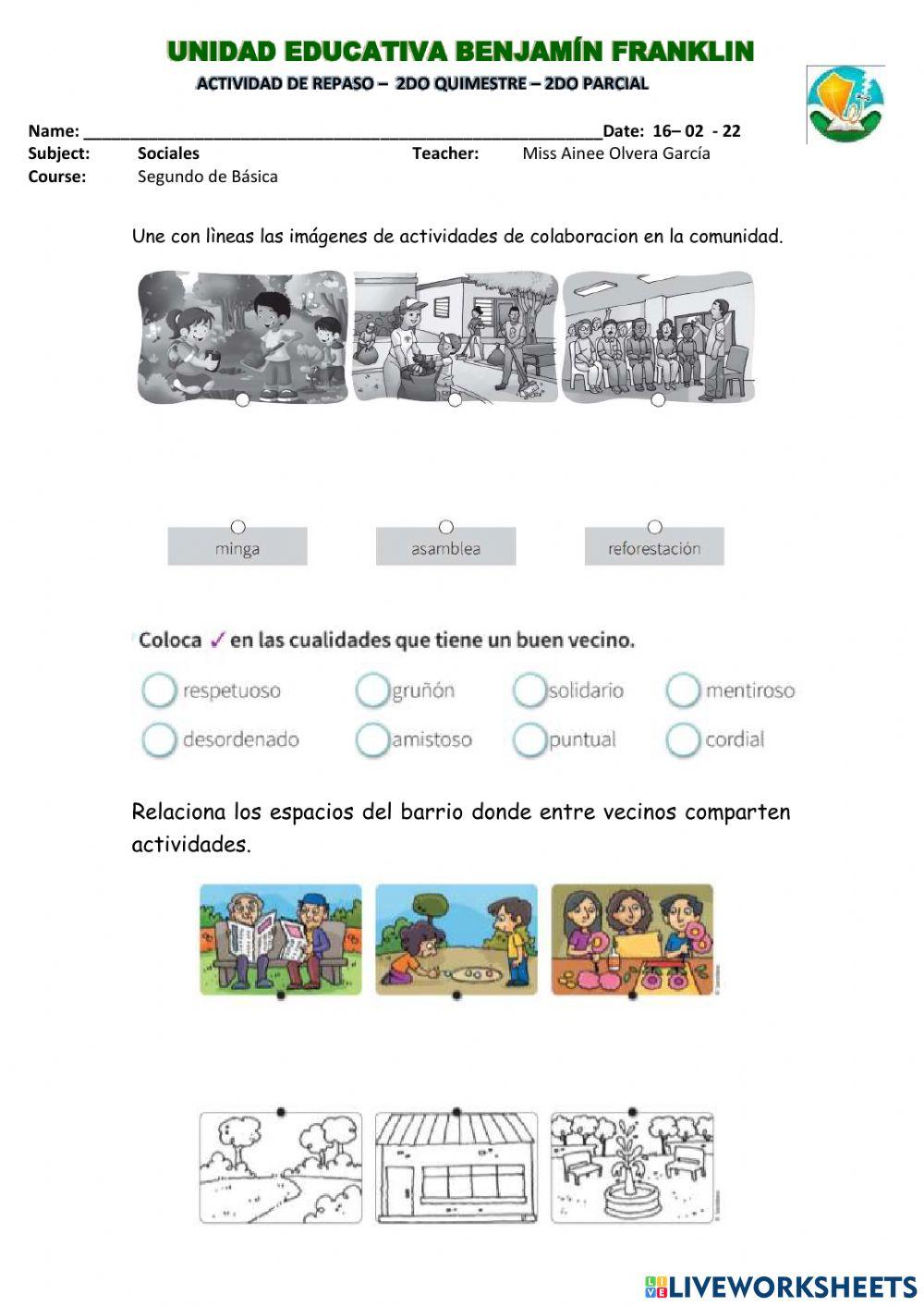 Taller repaso sociales 1