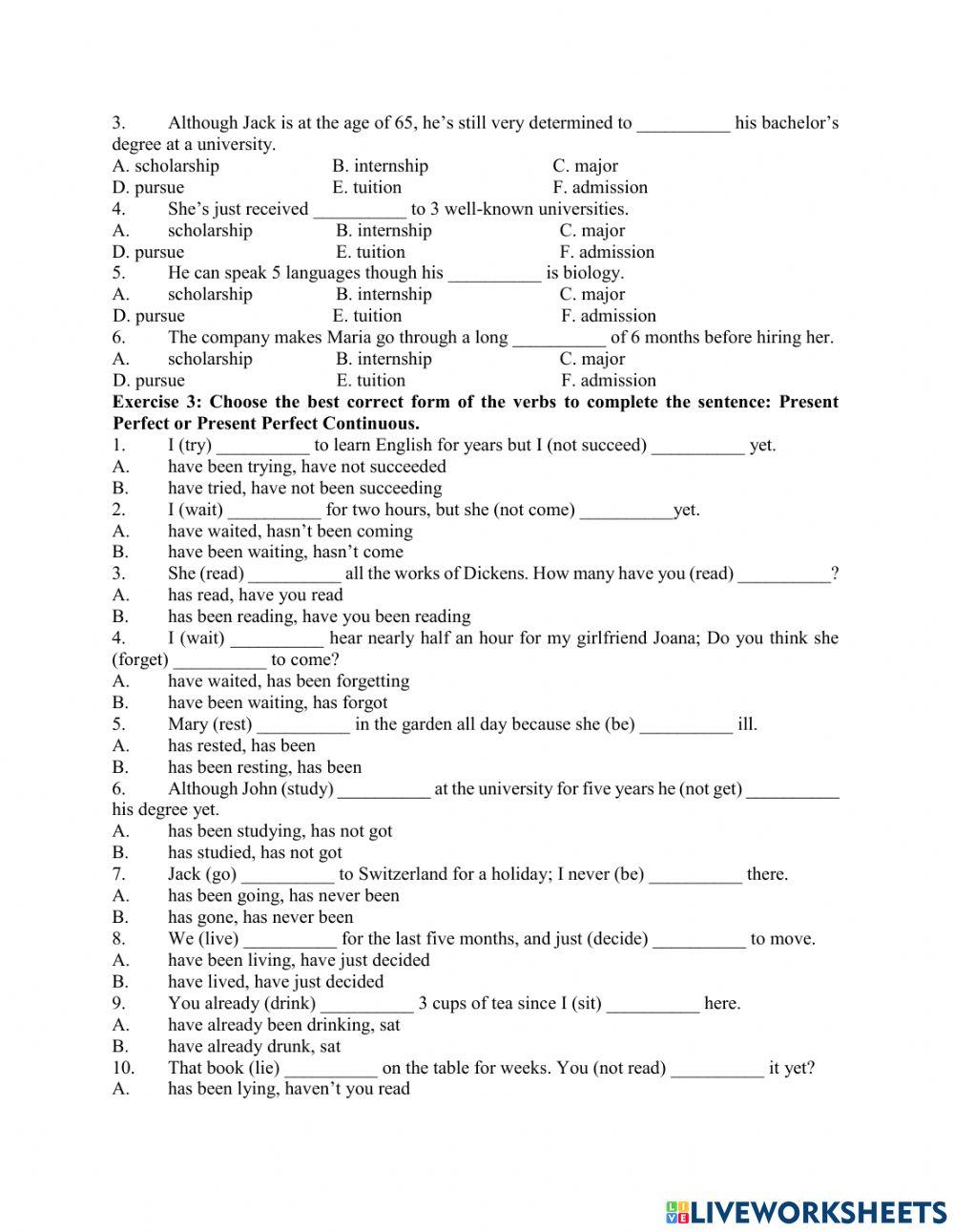 Unit 7 - Further Education
