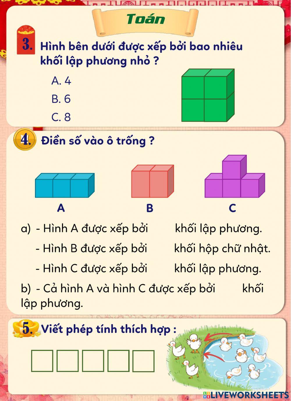 Phiếu ôn cuối tuần 15 - Lớp 1